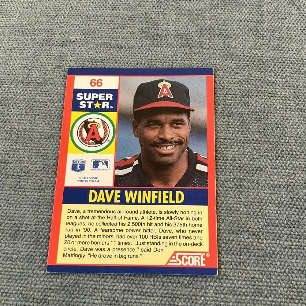 1991 Score Anaheim Angels Baseball Card Trading Card